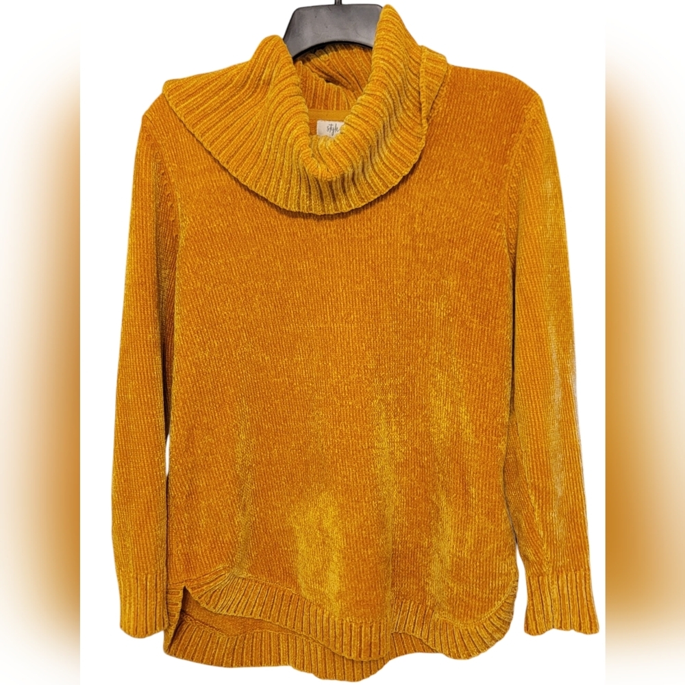 Style & Co | mustard yellow turtleneck sweater